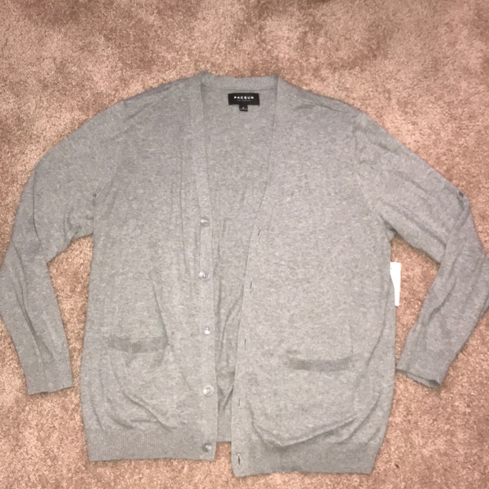 Pacsun grey cardigan